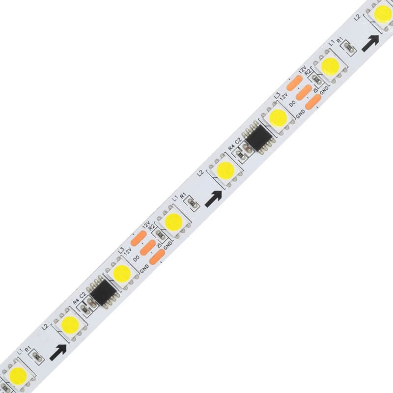 SMD5050 LED Strip External ic 60LEDs/m Single Color 10mm DC12V