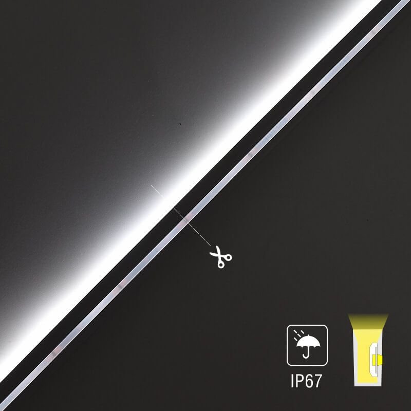 4×8mm Ultra-Narrow Mini Neon Strip – Soft Light, Flexible, IP67 Waterproof