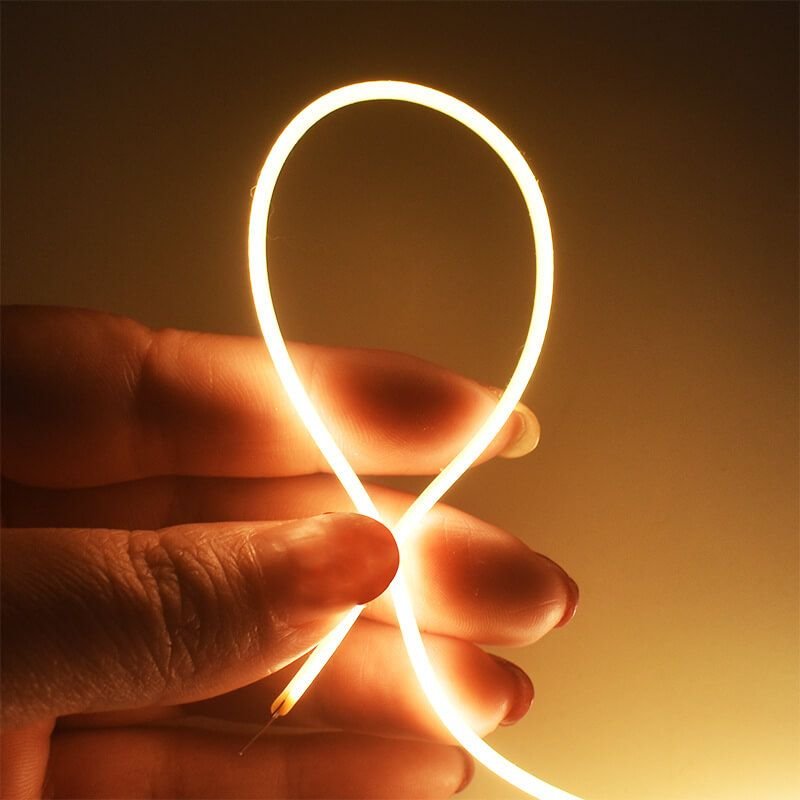 Ultra-Thin 1.5mm 360° Emitting COB LED Strip Powered by 3V Button Cell – Flexible Lighting for Miniature Applications