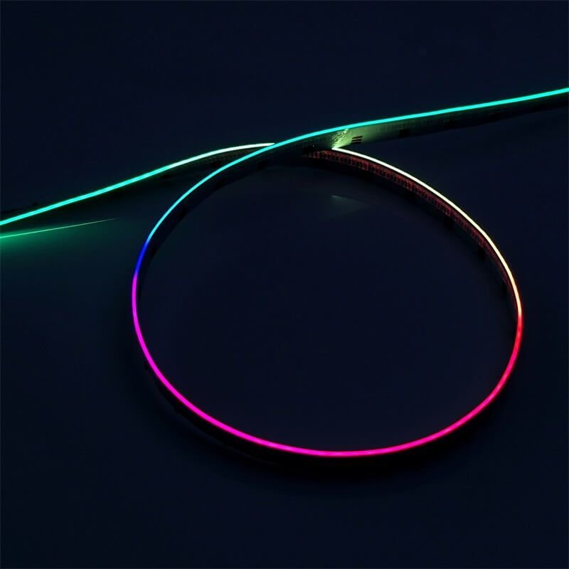 1.8mm Side-illuminated COB Addressable LED Strip 600LEDs/M 15W IP20