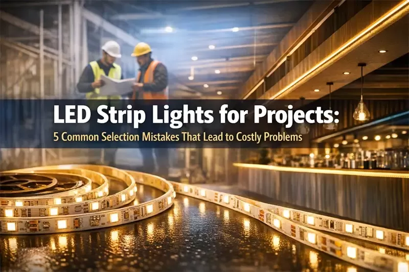 LED Strip Lights for Projects: 5 Common Selection Mistakes That Lead to Costly Problems