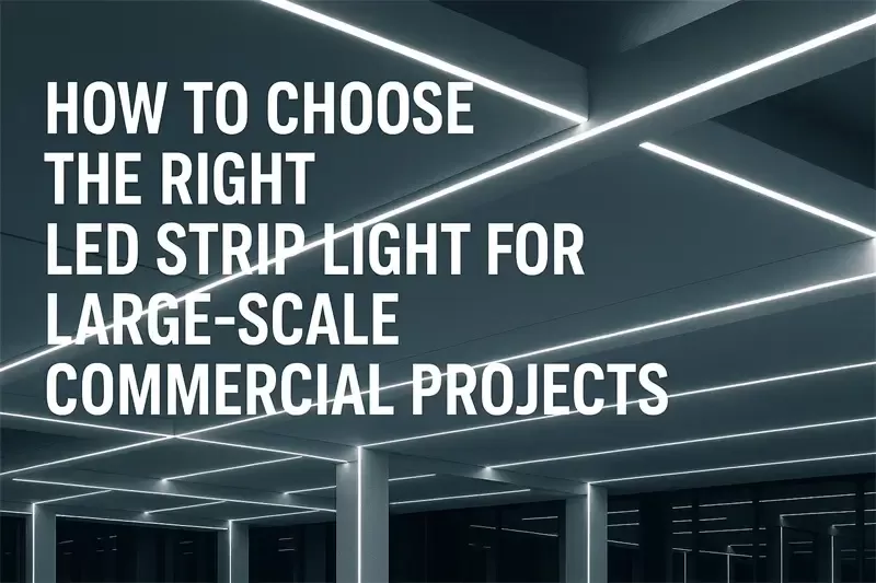How to Choose the Right LED Strip Light for Large‑Scale Commercial Projects