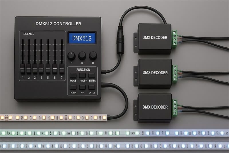 How Many Devices Can One DMX512 Signal Line Control?