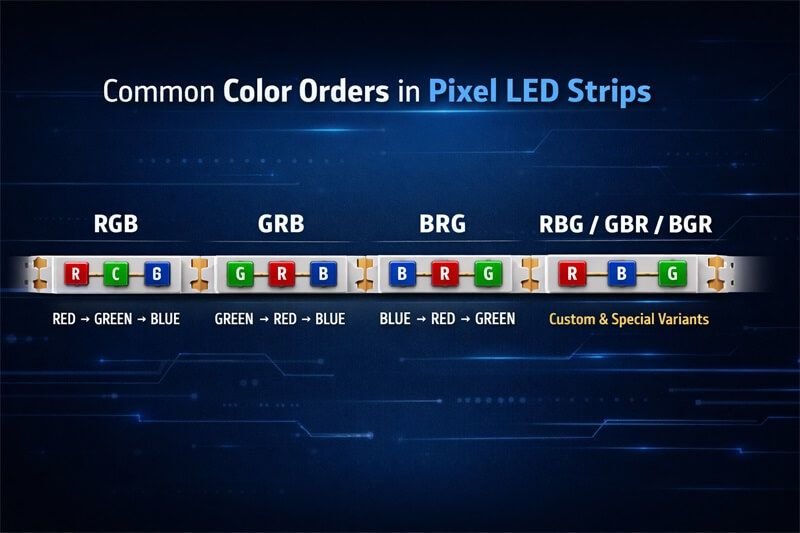 What Is Color Order in Pixel LED Strips?