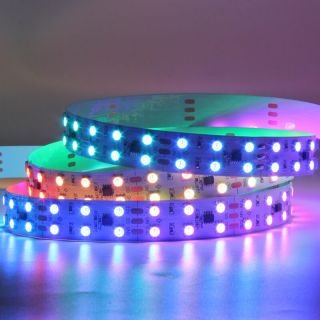 Dual-Row UCS2903 RGB Pixel LED Strip | High-Brightness 12V/24V Addressable LED Tape - 5