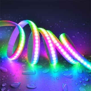 RGBW LED Strip Customisable programming 144LEDs/M  IP68 DC5V - 6