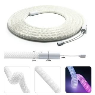 360 Degree Round Reticulate Pattern Neon LED Strip 120LEDs/m Smart RGB+IC IP67 - 2