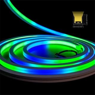 20x12mm rgbic neon rope light DMX512 control IP67 - 2