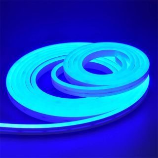 Waterproof 6x12mm Single Color LED Neon Rope Light 12V | IP67 Flexible PVC Silicone Tube - 6