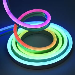 6x12mm RGB+IC LED Neon Strip Light | IP67 Waterproof Silicone PVC Flexible Dream Color Lighting for Indoor Outdoor - 5