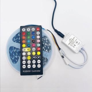 RGBCW 5-in-1 LED Strip Light – Dual White & RGB Color Changing Ambient Lighting - 3