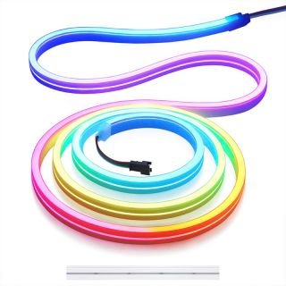 16x16mm RGB Multi-Color Silicone NEON Strip Light – Durable, IP67 Waterproof - 6