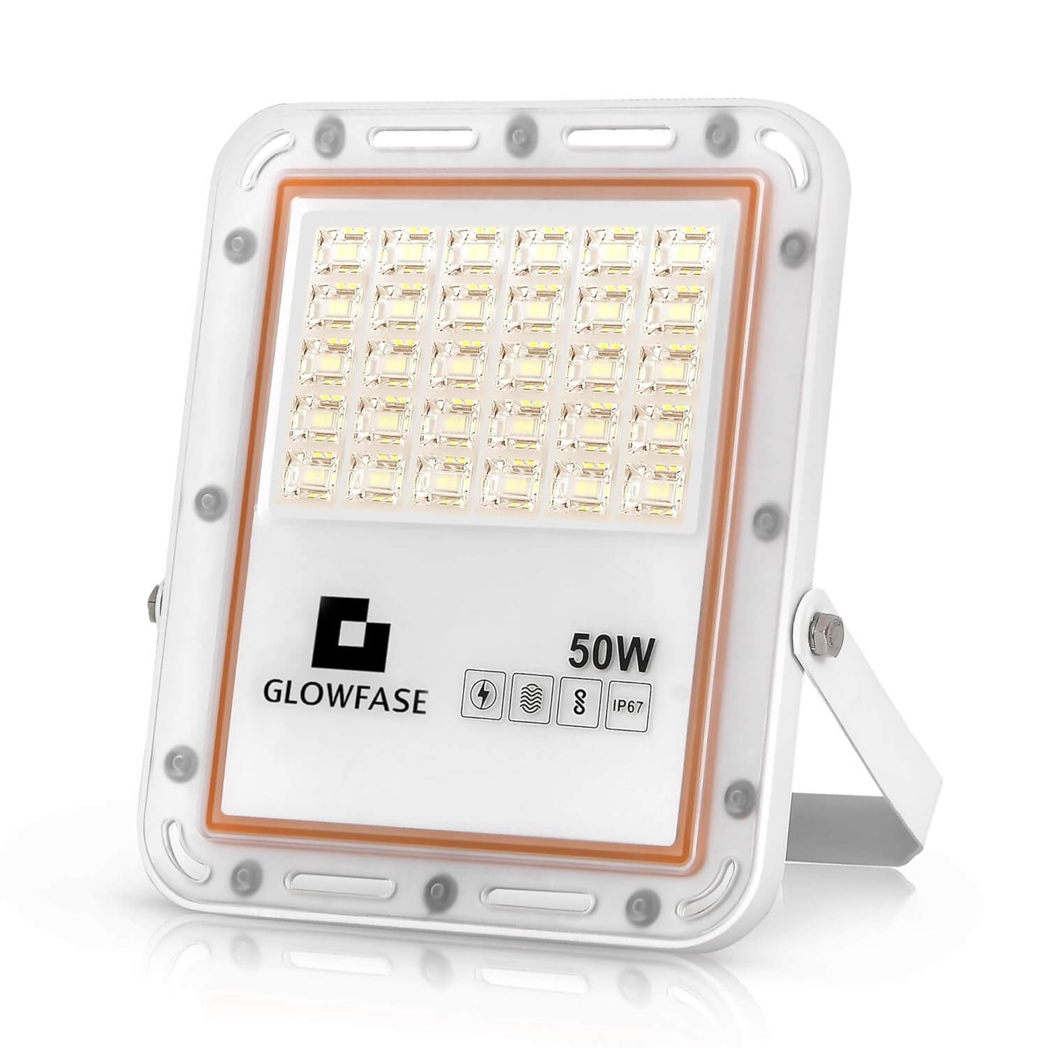 Glowfase LED Flood Light 50w, IP67 Rated Waterproof AMD Weatherproof, Outdoor Light, Cool Day Light White – 2 Year Warranty